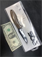 Fixed bladed knife with sheath new in package