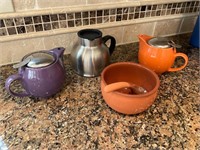 Teapots & Bowl