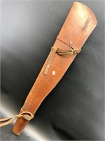 Stuff leather horse rifle holder
