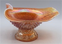 Peach Opalescent Nautilus Sauce Bowl