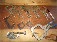 C Clamps, Mostly Vise Grip, 1 Kreg Brand