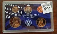 2001 mint proof set US coins