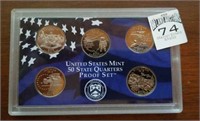 2002 US quarter mint proof set