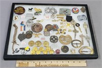 Pins; Buttons & Curiosities Case Lot