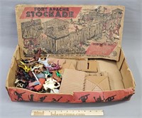 Marx Fort Apache Stockade Toy Set