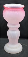 Pink Satin Quilted Vase