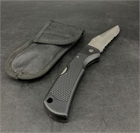 Macxm stainless steel army folding knife w/ platic