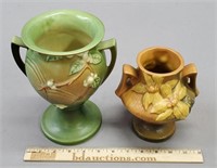 2 Roseville Art Pottery Vases