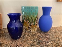 Collection of Blue Vases