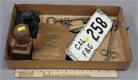Mixed Metal Lot incl License Plate etc