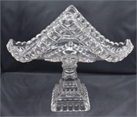 Pressed Glass Banana Boat Stand