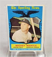 1959 Mickey Mantle Sporting News Baseball Card
