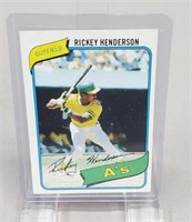 1980 Rickey Henderson Rookie Baseball Card