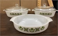 Anchor Hocking ovenware lot