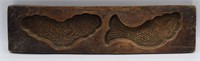 Antique Speculaas Cookie Mold - Fish & Flowers