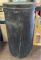 Metal flour can --GSP Manufacturing