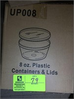8 oz. Plastic Containers & Lids