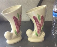 Pair of small pottery vases