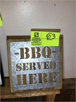 BBQ Served here 8 x 8
