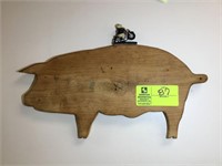 Pig Wooden Wall Plaque 19.5 x 9.5