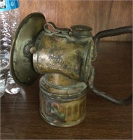 Antique carbide miners lamp