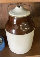 Tall crock with lid