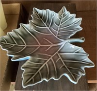 Dryden Pottery leaf dish