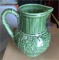 Lenox pottery pitcher "Summer Terrace" 9" tall