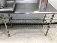 Stainless Table 50"W x 24"deep x 35"Tall