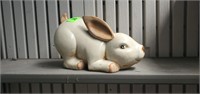 Ceramic rabbit statue