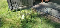 Metal plant stands (4)