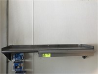 5/Steel Shelf with Ticket Holder 48" x 11"