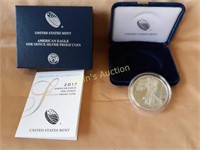 2017 W Proof Silver Eagle coin high grade beauty!