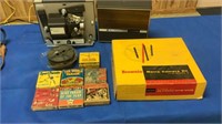 Old 16mm movies, film, B&H projector, Brownie