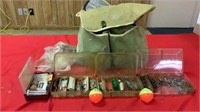 Fishing bag, lures, etc