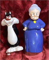 WB Sylvester and Granny Salt & Pepper Shakers