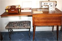 Kenmore Model 88 Tri-Span Sewing Machine w/ Stand,
