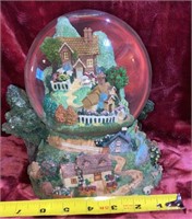 Country Roads Musical Snow Globe 8" tall