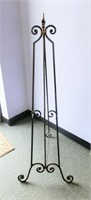 wrought iron & metal easel 54" tall