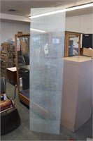 6 Sheets of opaque  tempered glass 23X86"