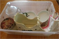 Christmas Sled, S & P Shakers, Dishes