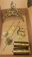 brass Rooster clock crown, pr. Vienna regulator