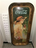 Coca-Cola beautiful woman tray
