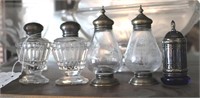 5 Sterling Silver S & P Shakers