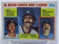 1984 Topps Active Career Save Leaders R Fingers
