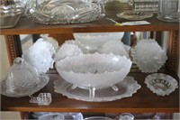6 Pcs Leaf Patterned Glassware