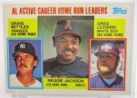 1984 Topps Career Home Run Leaders Reggie Jackson