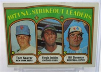 1972 Topps Strikeout Leaders Tom Seaver
