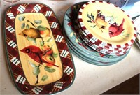 Cardinal Lenox Plates & Platter