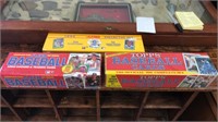 3 boxes of unopened baseball cards